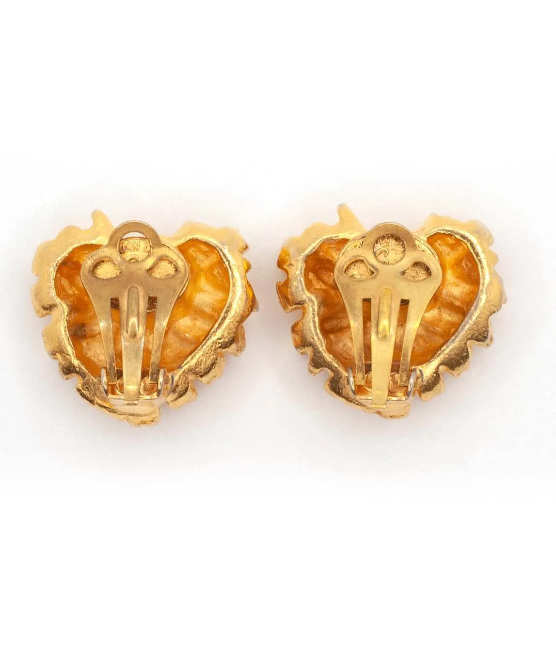 Clip-on earrings in the shape of heart by Christian Lacroix