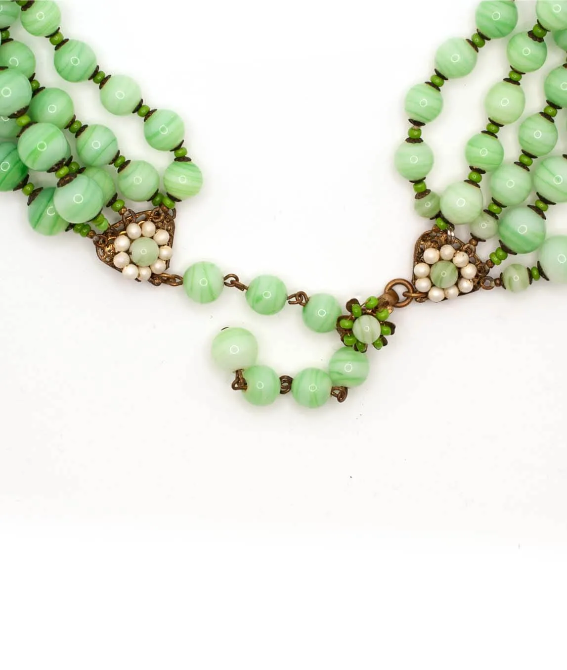 Miriam Haskell decorated necklace clasp