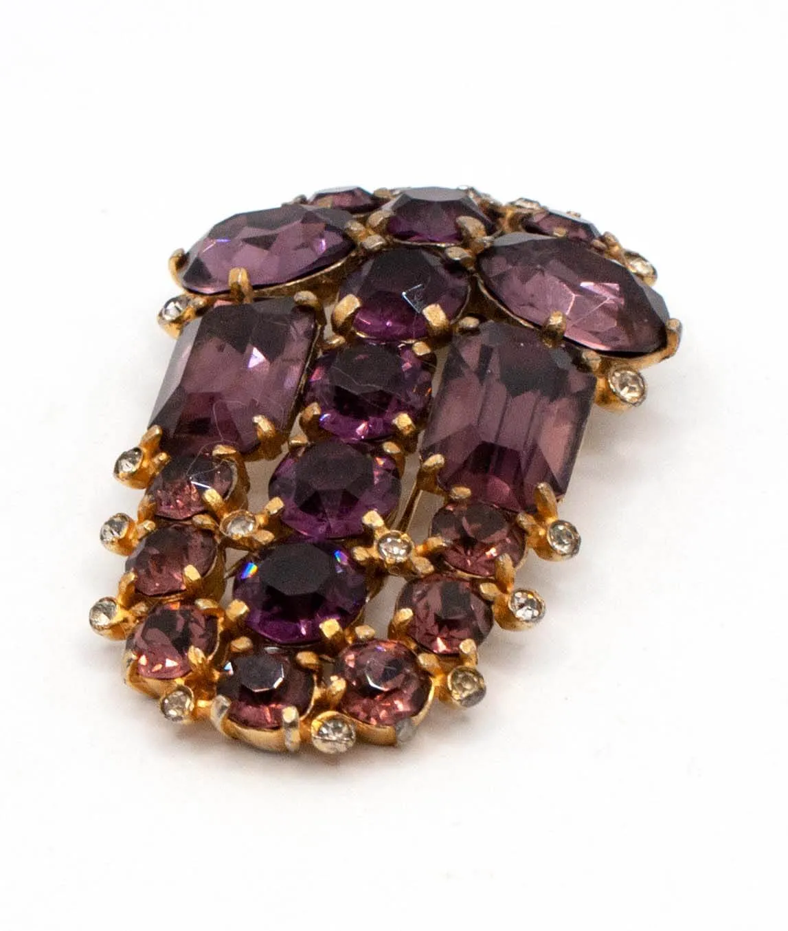 Vintage Eisenberg Original Purple Fur Clip