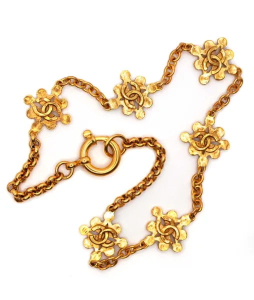 Chanel Vintage 1990s CC Logo Link Chain Necklace