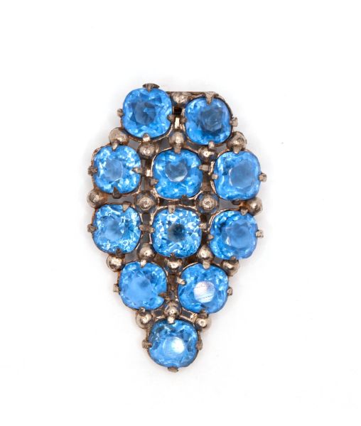 Vintage Blue Gem Dress Clip